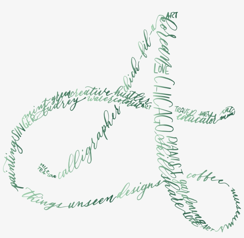 Modern Calligraphy Silhouette - Design, transparent png download