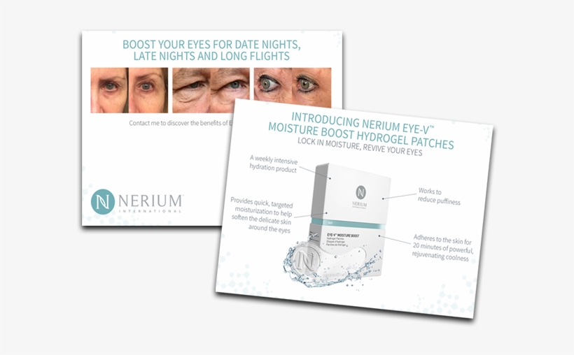 Eye Patch Card Pack - Nerium Eye-v Moisture Boost Hydrogel Patches, transparent png download