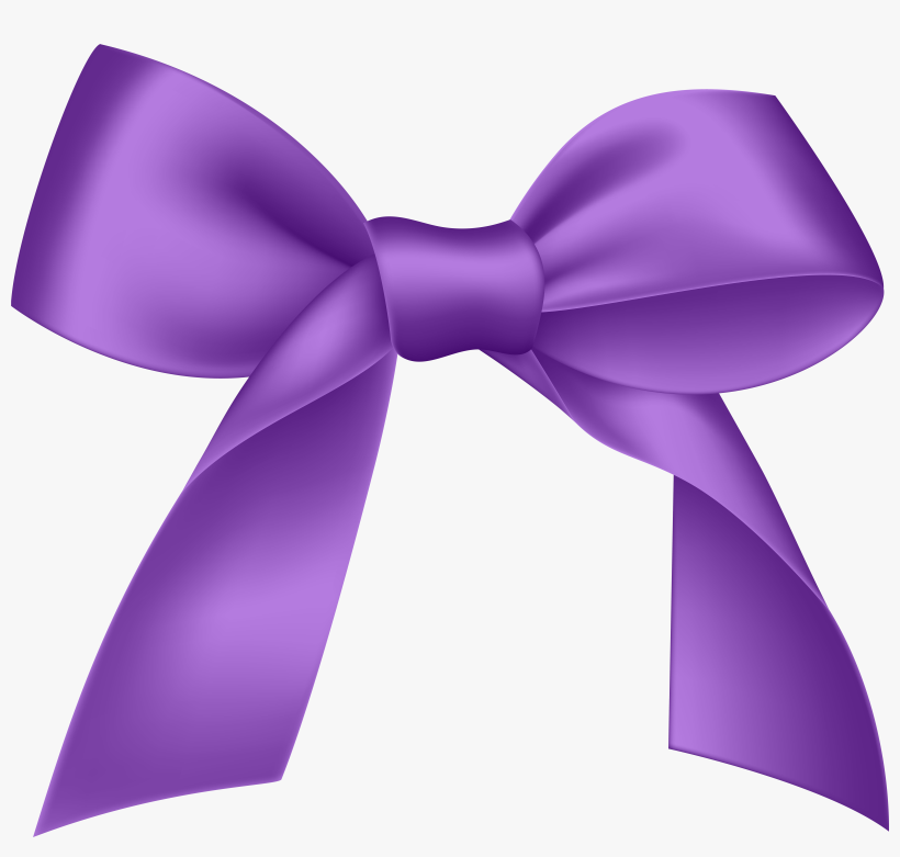 Purple Bow Png Image - Portable Network Graphics, transparent png download