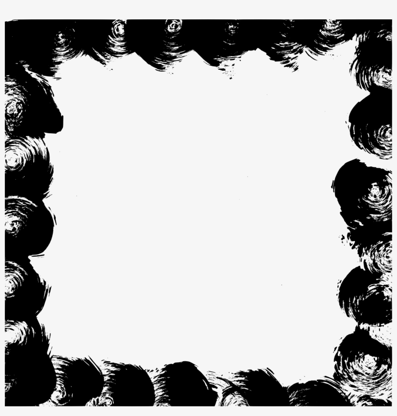 10 Square Grunge Frame Vol - Silhouette, transparent png download