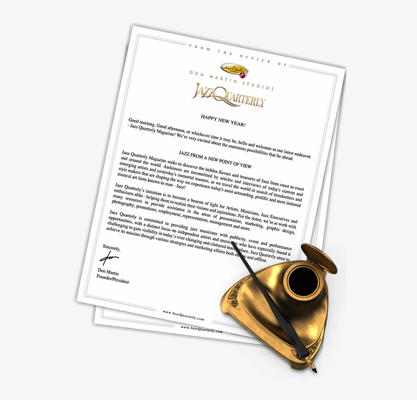 A Letter From The Publisher - Jazz, transparent png download