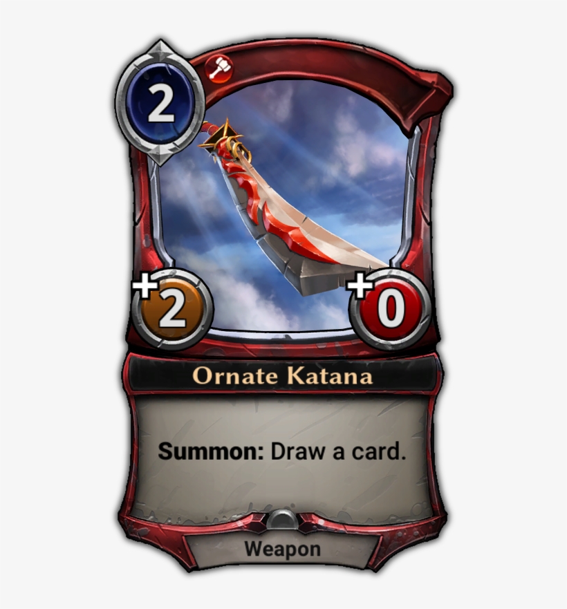 Ornate Katana - Eternal Card Game Oni, transparent png download