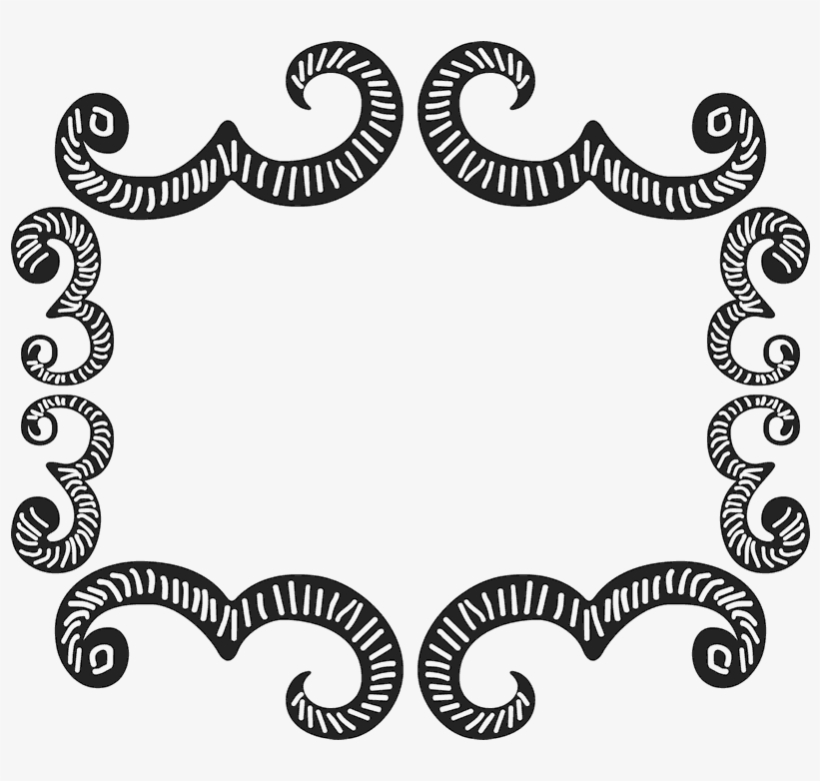 Ornate Rectangle Rubber Stamp - Clip Art, transparent png download