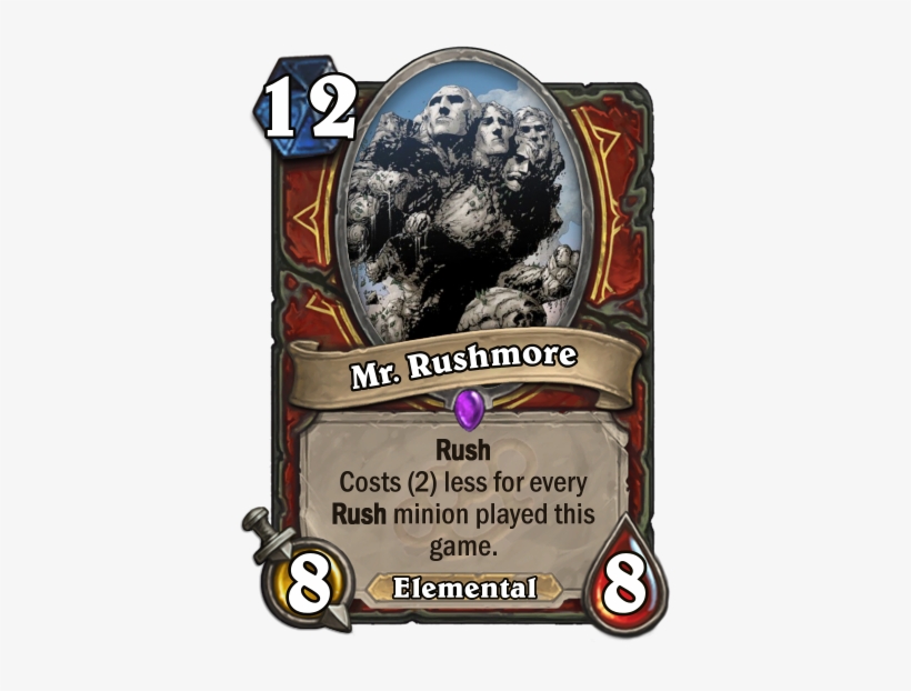 "mount Rushmore Is Now A Mister That Likes To Rush - Hearthstone C Thun Png, transparent png download