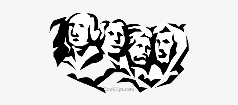 Mount Rushmore Royalty Free Vector Clip Art Illustration - Clipart Mount Rushmore, transparent png download
