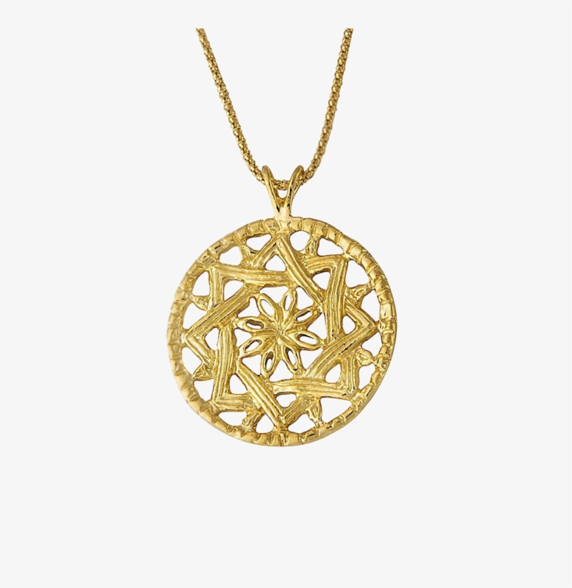 Ornate Medallion Necklace - Medical Alert Gold Pendant, transparent png download