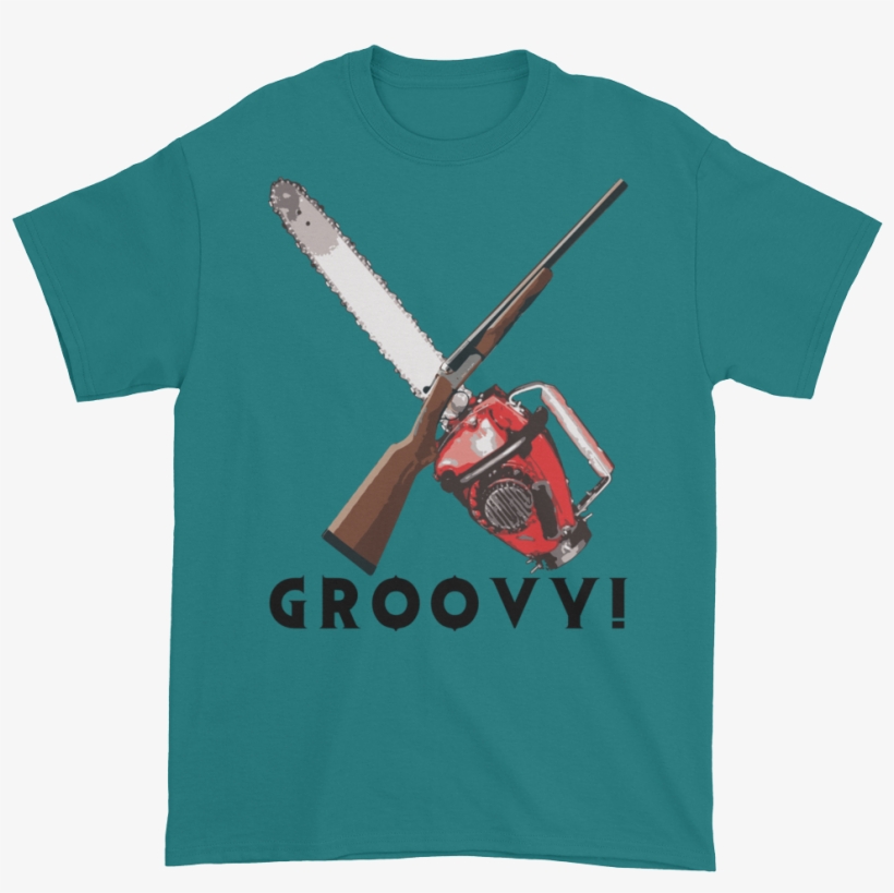 Chainsaw Groovy Short Sleeve T-shirt - T-shirt, transparent png download