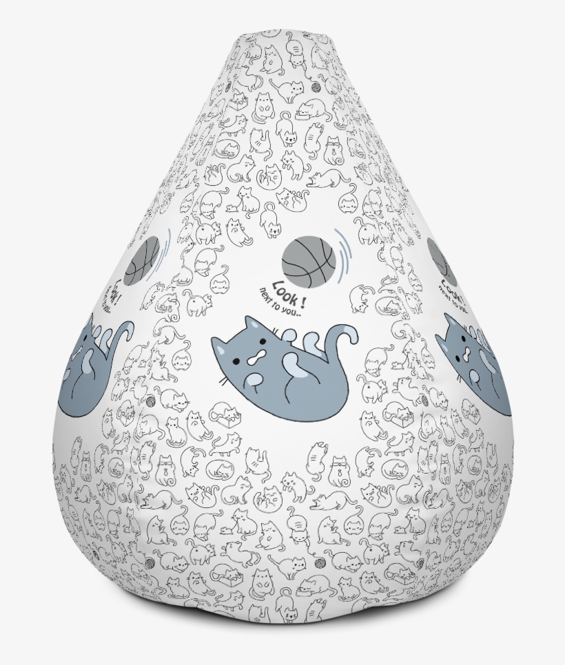 Happy Cat Bean Bag W/ Filling - Killer Whale, transparent png download
