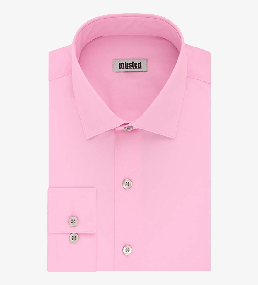 Unlisted Regular Fit Pink Shirt By Kenneth Cole - Dress Shirt, transparent png download