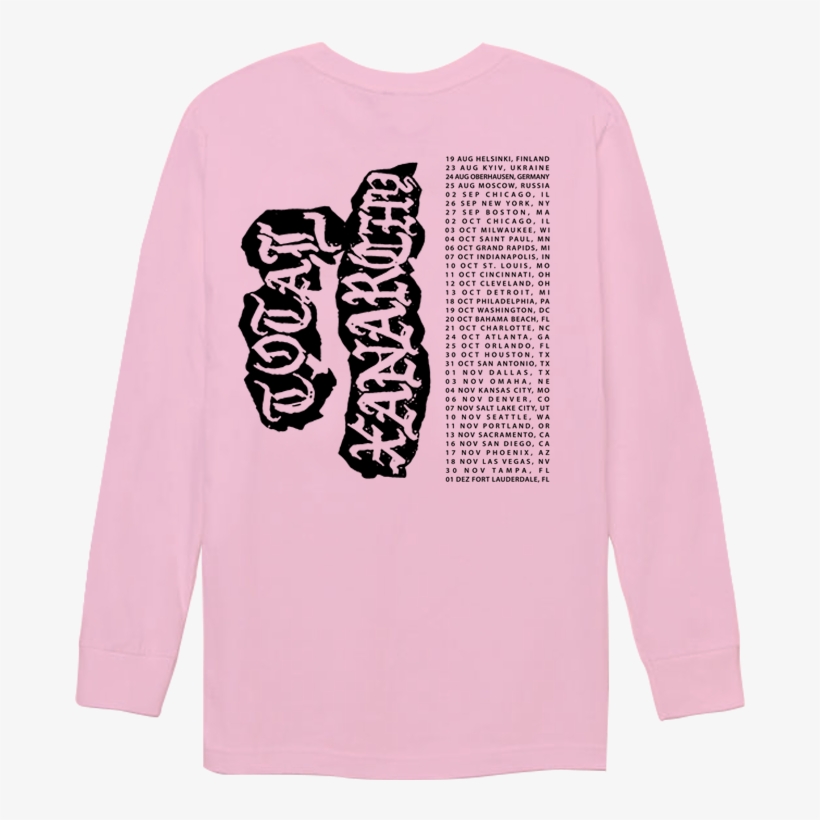 Metal Tour Ls - Long-sleeved T-shirt, transparent png download