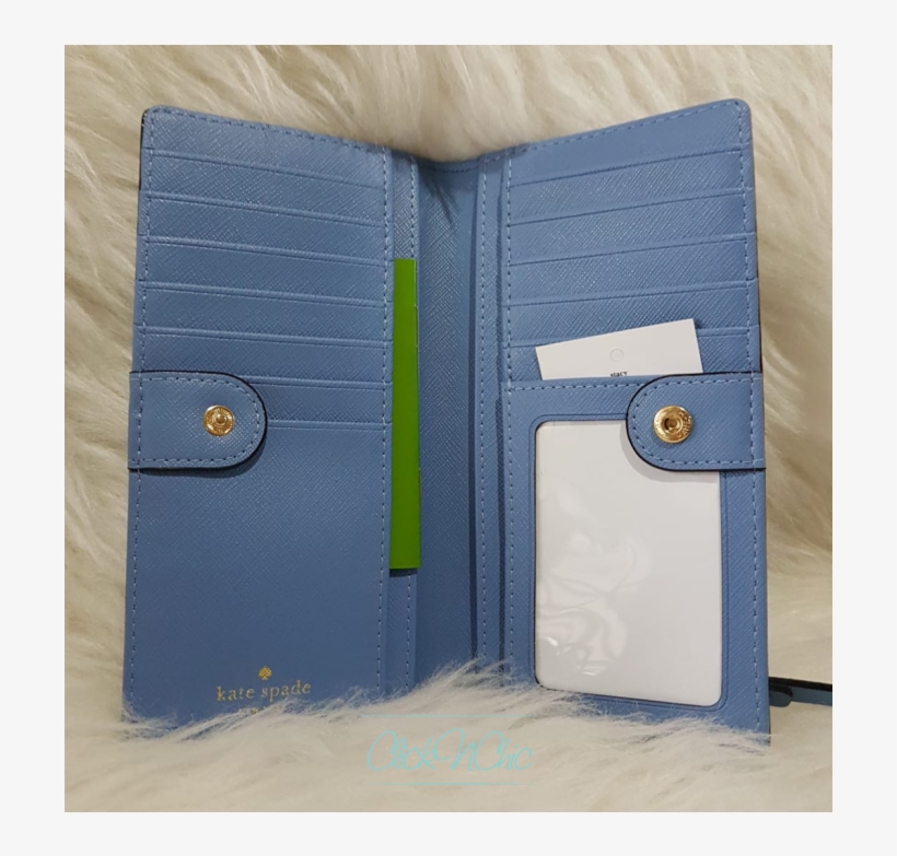Kate Spade Tile Blue New York Laurel Way Stacy Wallet - Wallet, transparent png download