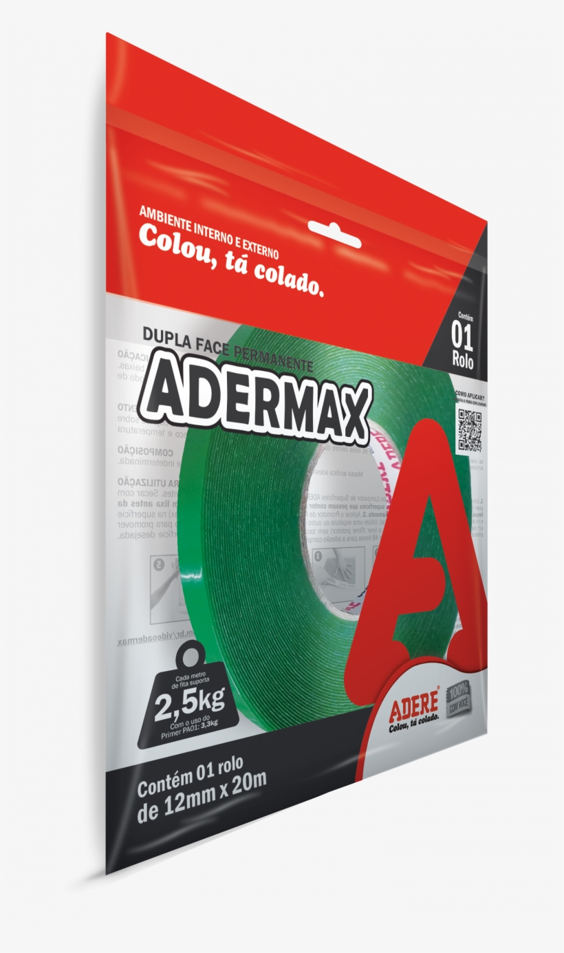 Adermax Xt100 - Fita Dupla Face Adere, transparent png download