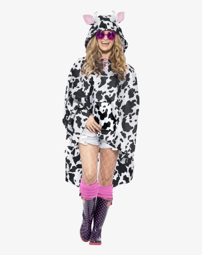 Cow Party Poncho - Cow Poncho, transparent png download