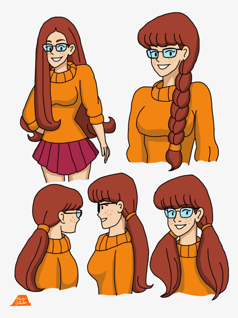 Velma Dinkley Hairstyles 3 By Matthew - Velma With Long Hair, transparent png download
