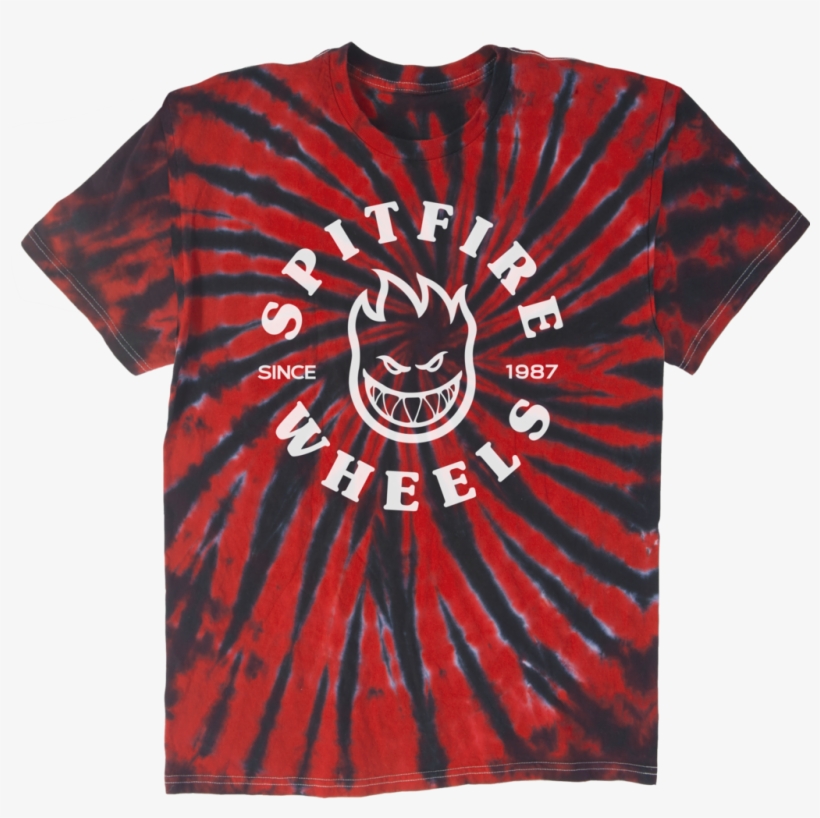 T-shirts / Spitfire / Classic Bighead Tie Dye - Spitfire Wheels, transparent png download