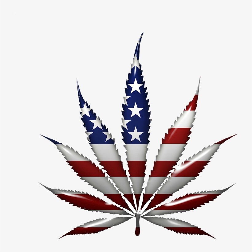 "local And State Authorities In Texas Spent An Estimated - American Flag Marijuana Leaf, transparent png download