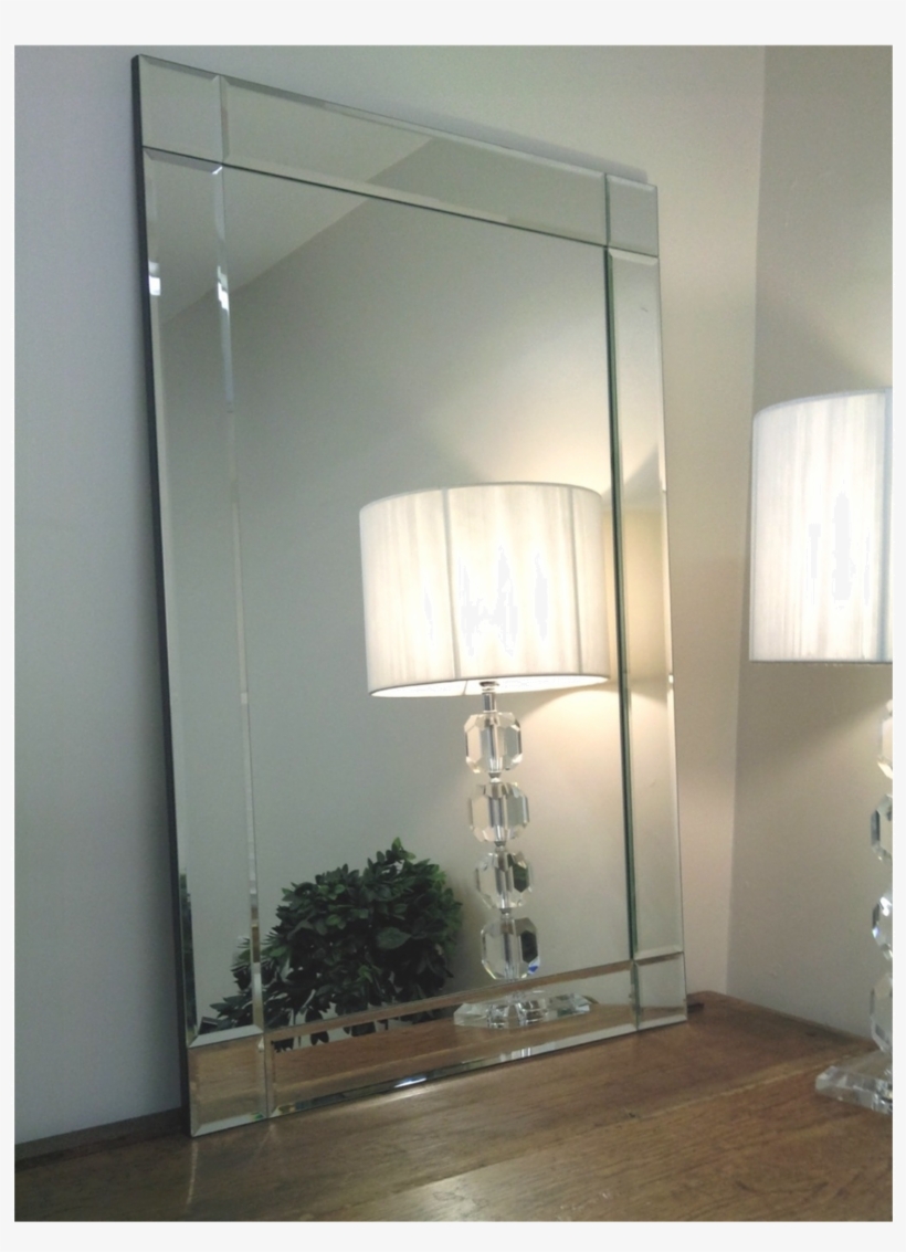 An Overall View Of This Stylish Art-deco Mirror In - Mirror, transparent png download