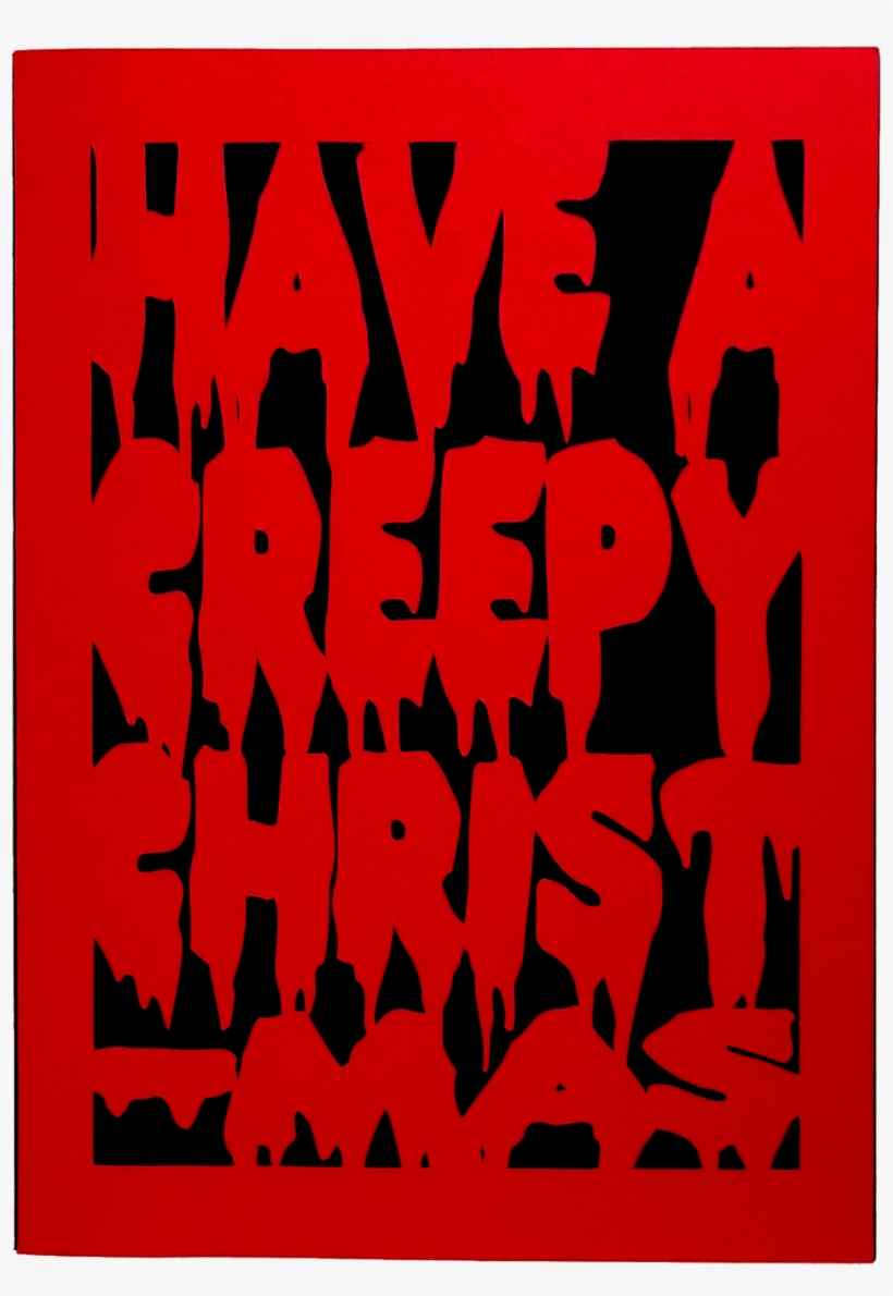 Holiday Card - Creepy Christmas - Poster, transparent png download