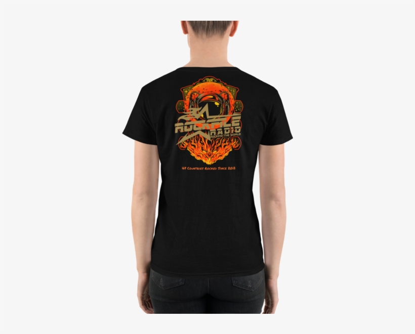 Rockfile Radio 2018 Anniversary Women's Casual V-neck - Apc Stonewash Black Petit New Standard, transparent png download