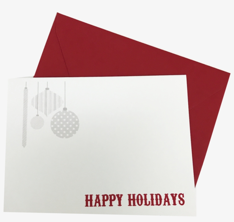 Modern Ornament Holiday Christmas Card Set By Dodeline - Envelope, transparent png download