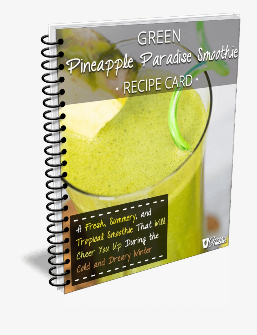 Green Pineapple Paradise Smoothie Recipe Card - Periodic Table Of Elements Worksheet For 6th Grade, transparent png download