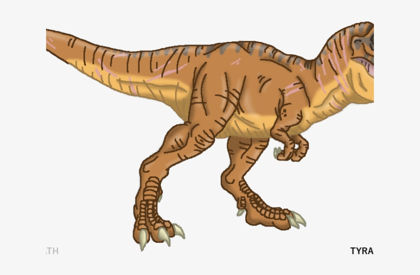 Drawn Tyrannosaurus Rex Indominus Rex - Lesothosaurus, transparent png download