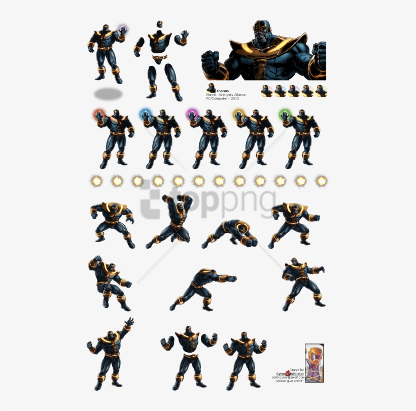 Free Png Download Marvel Avengers Alliance Thanos Png - Action Figure, transparent png download