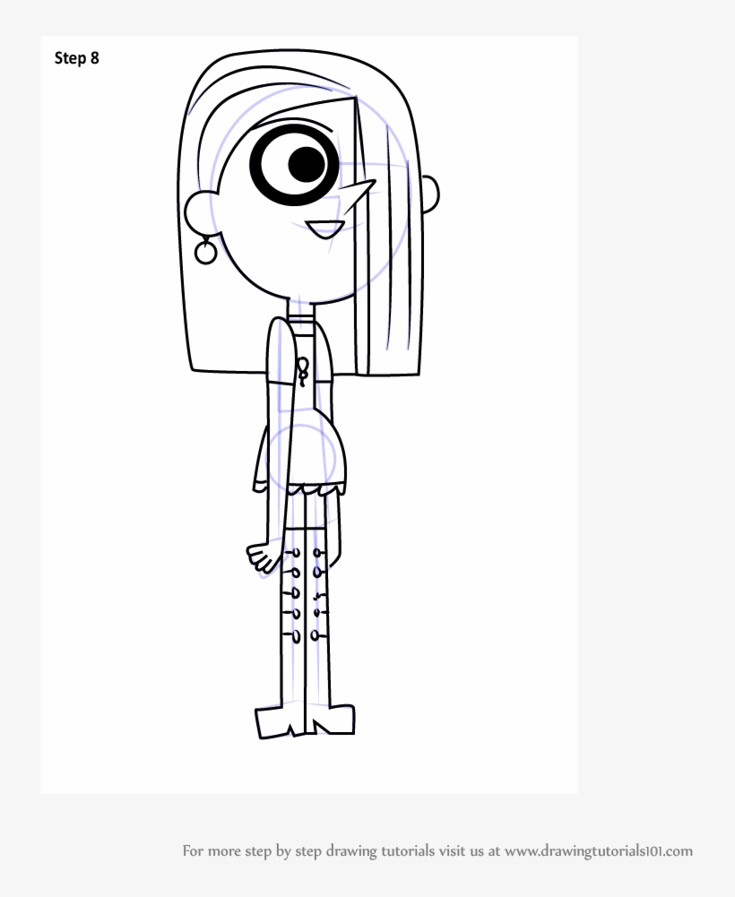 Step By Step Drawing Tutorial On How To Draw Gigi From - Cartoon, transparent png download