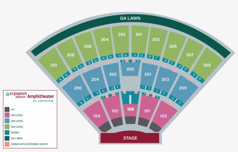 Share This - - Syracuse Lakeview Amphitheatre Seating, transparent png download