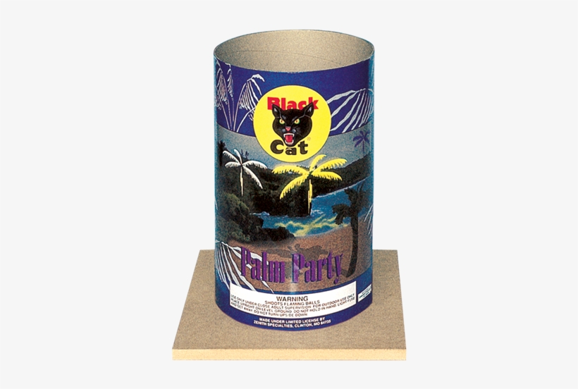 #1500 Palm Party - Black Cat Fireworks, transparent png download