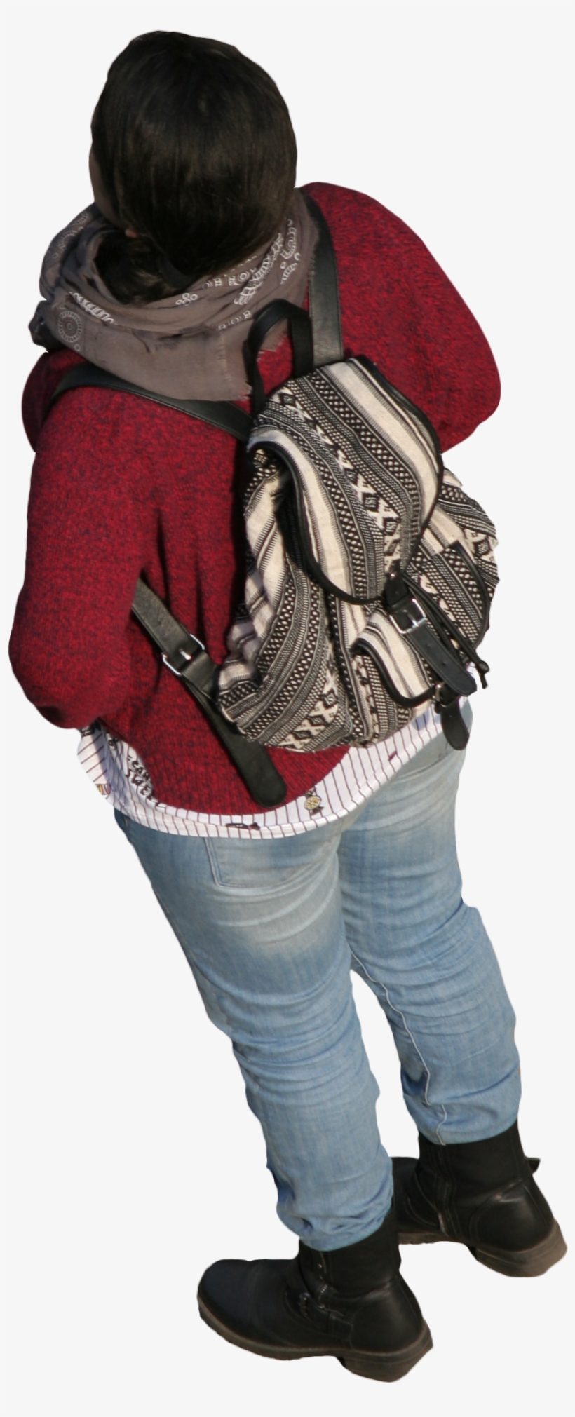 2d People - Woman From Above Png, transparent png download