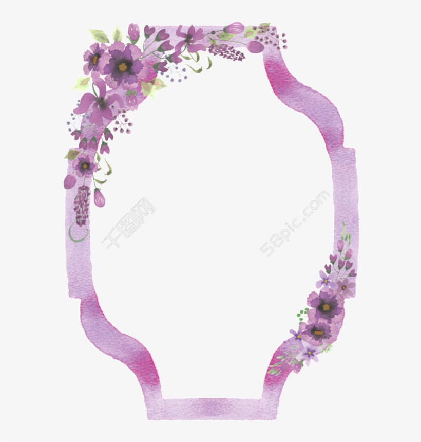 Watercolor Flowers,flower Vector,flower Pattern - Necklace, transparent png download
