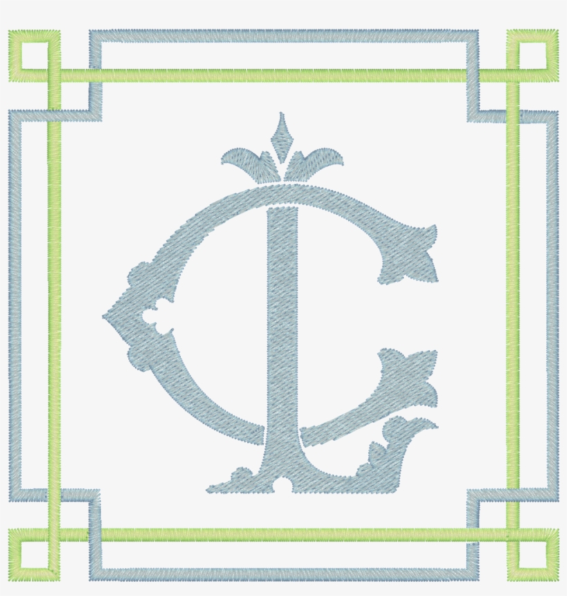 Chinois Double Frame - Ci Monogram, transparent png download