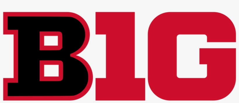 Big Ten Logo In Maryland Colors - Maryland Big Ten Logo, transparent png download