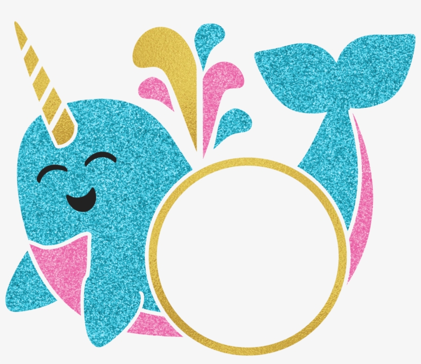 Load Image Into Gallery Viewer, Turning 8 Private Birthday - Narwhal Monogram, transparent png download
