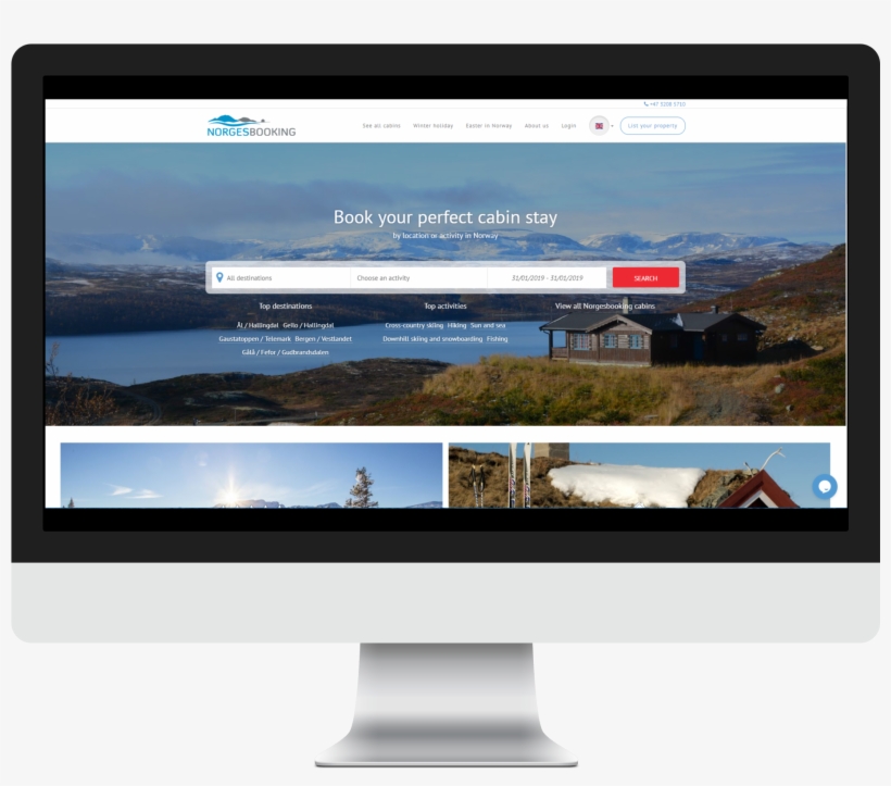 Custom Website Design And Build For Cabin Rentals Across - Interaction Design, transparent png download