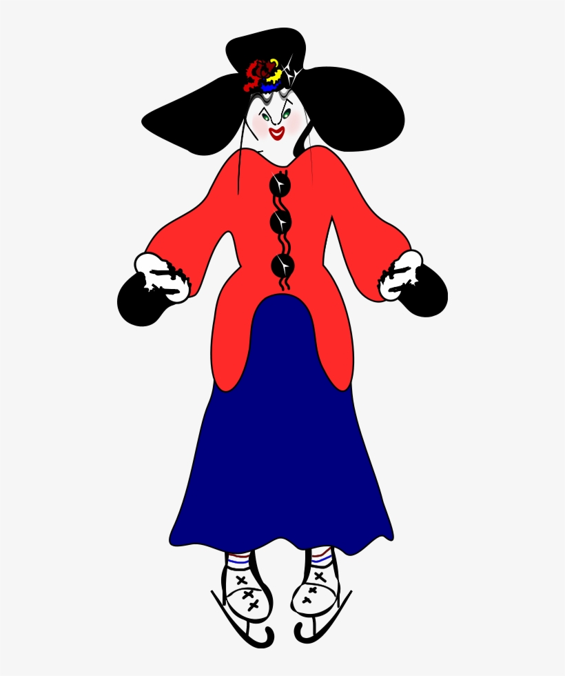 This Free Clipart Png Design Of Lady Clipart Has - Ice Skating, transparent png download