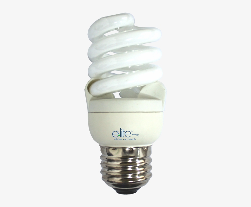 Elt 13 Watt Warm Light Spiral Cfl Light Bulb - Fluorescent Lamp, transparent png download