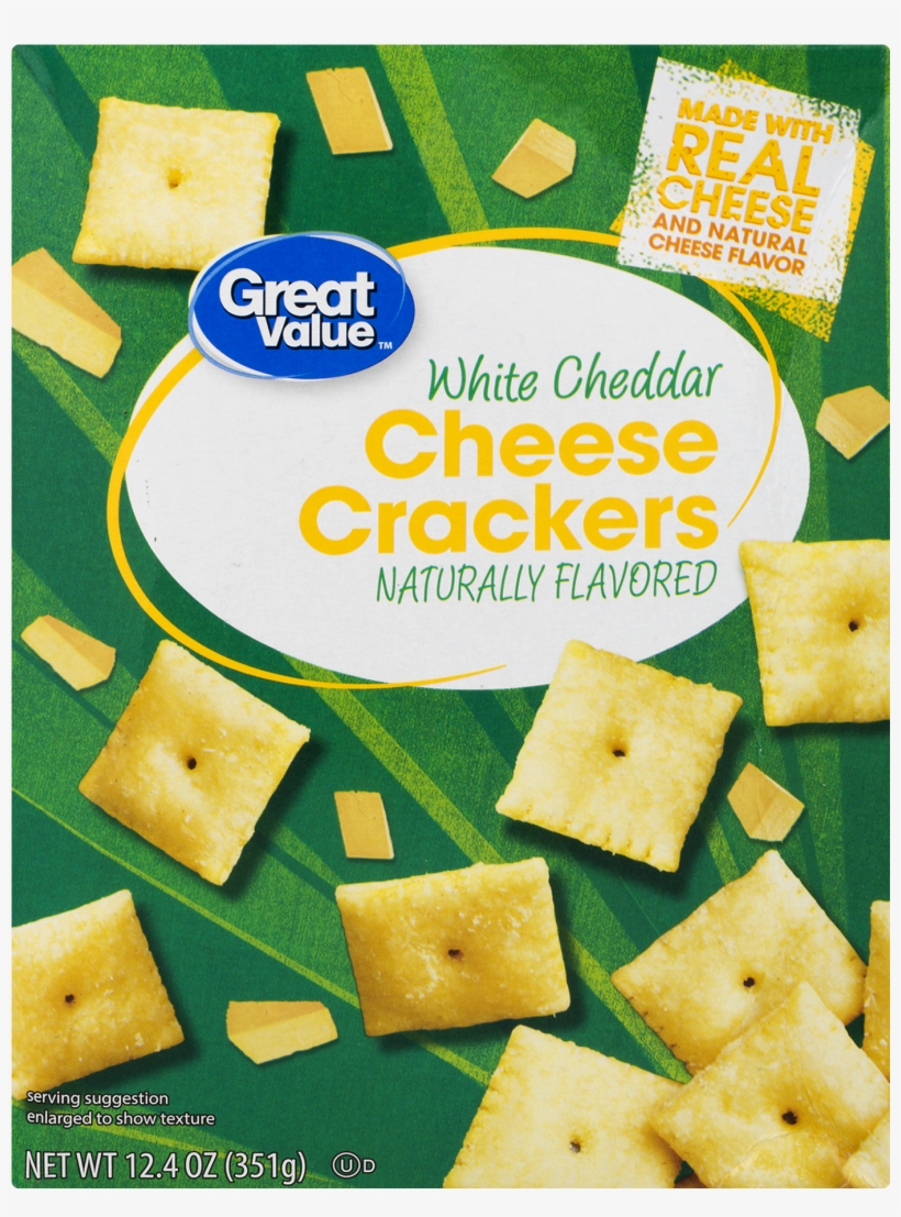 Great Value White Cheddar Cheese Crackers, - Great Value White Cheddar Cheese Crackers, transparent png download