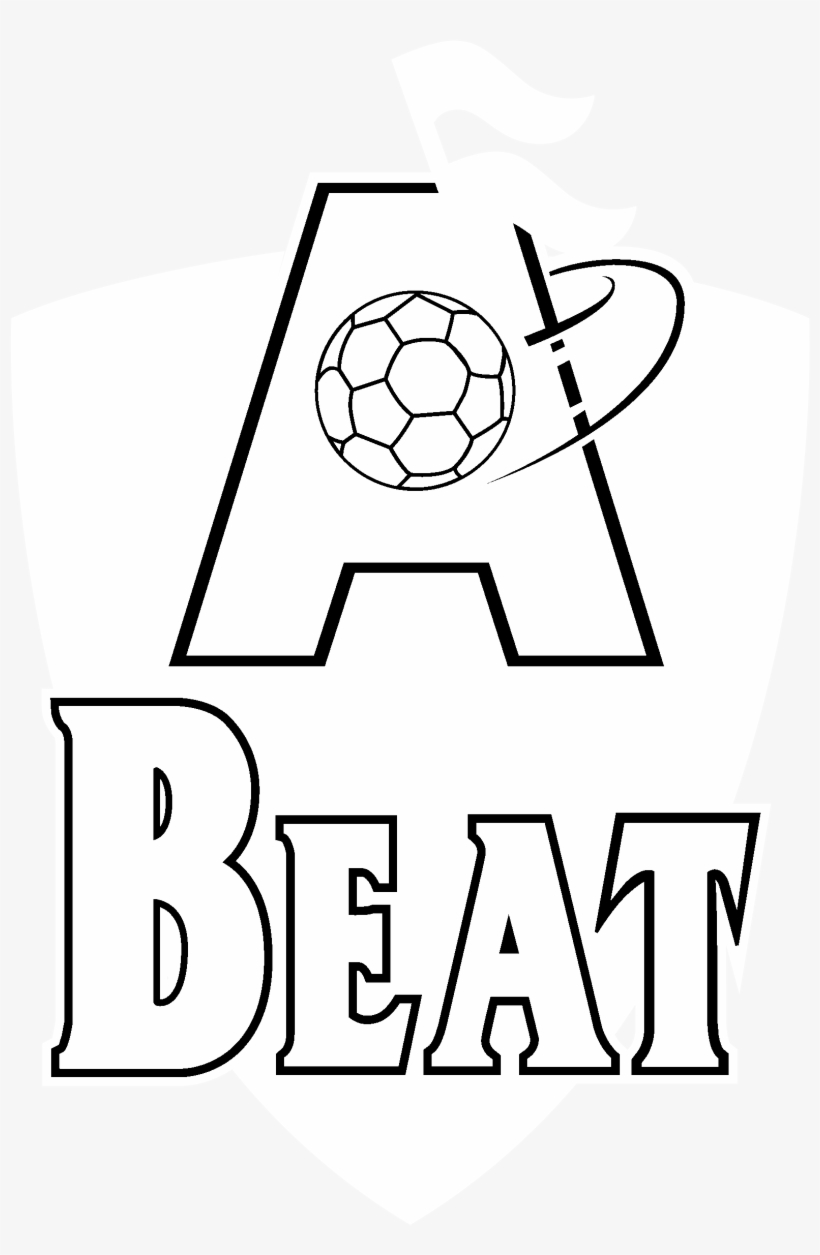 Atlanta Beat 01 Logo Black And White - Futebol De Salão, transparent png download