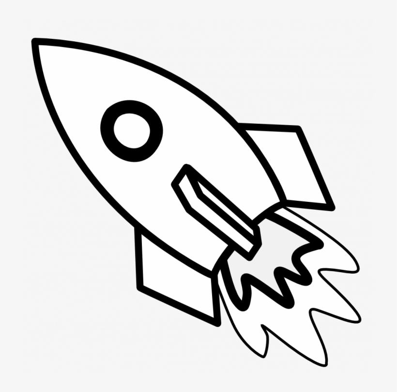 Star Wars Clipart Black And White - Colouring Picture Of Rocket, transparent png download