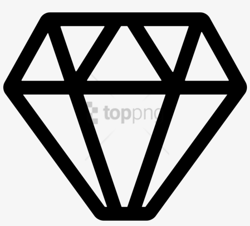 Free Png Jewelry Icon Png Image With Transparent Background - Diamond Silhouette Png, transparent png download
