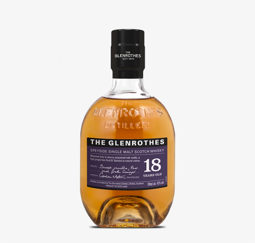 The Glenrothes 18 Year Old Single Malt Scotch Whisky - Glenrothes 18, transparent png download
