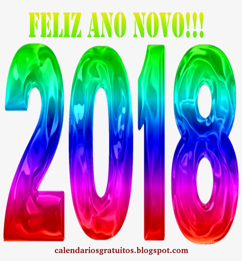 2018 Em Png Com Textura Em Degradễ - Graphic Design, transparent png download