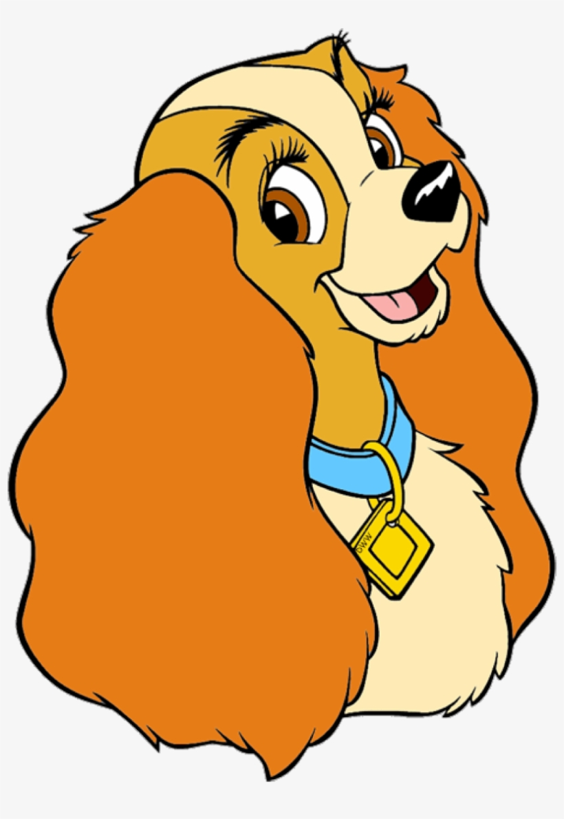 Disney's Lady And The Tramp Images Clip Art Hd Wallpaper - Lady And The Tramp Head, transparent png download