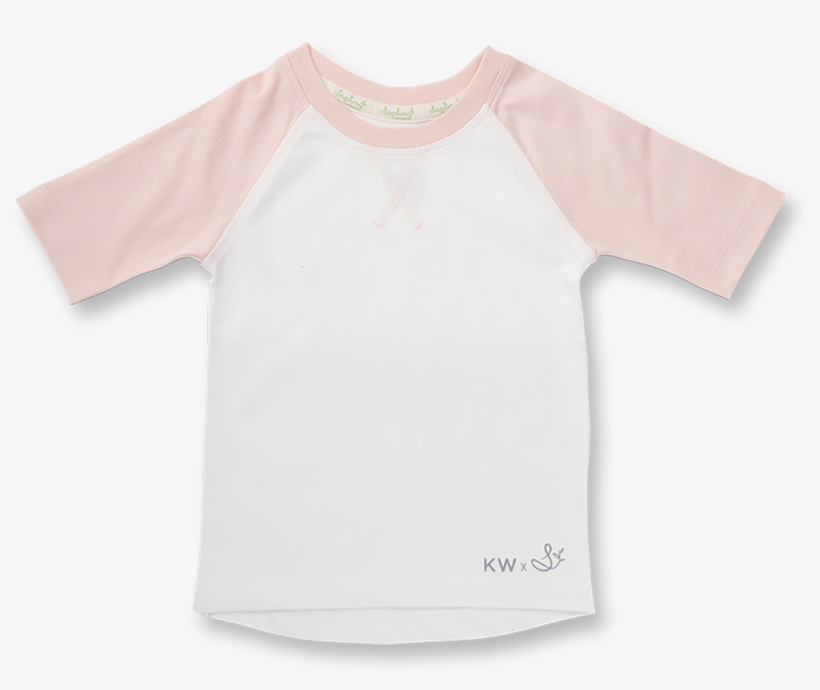 Blushing Rose Raglan Tee - Active Shirt, transparent png download