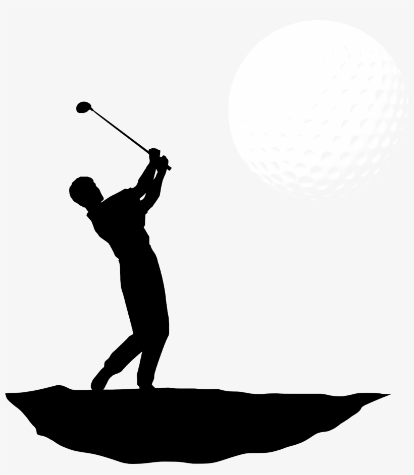 Golf Swing Silhouette, transparent png download