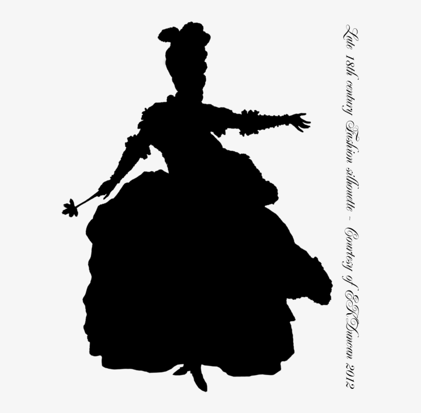 Costume History Silhouettes - Silhouette 18th Cent, transparent png download