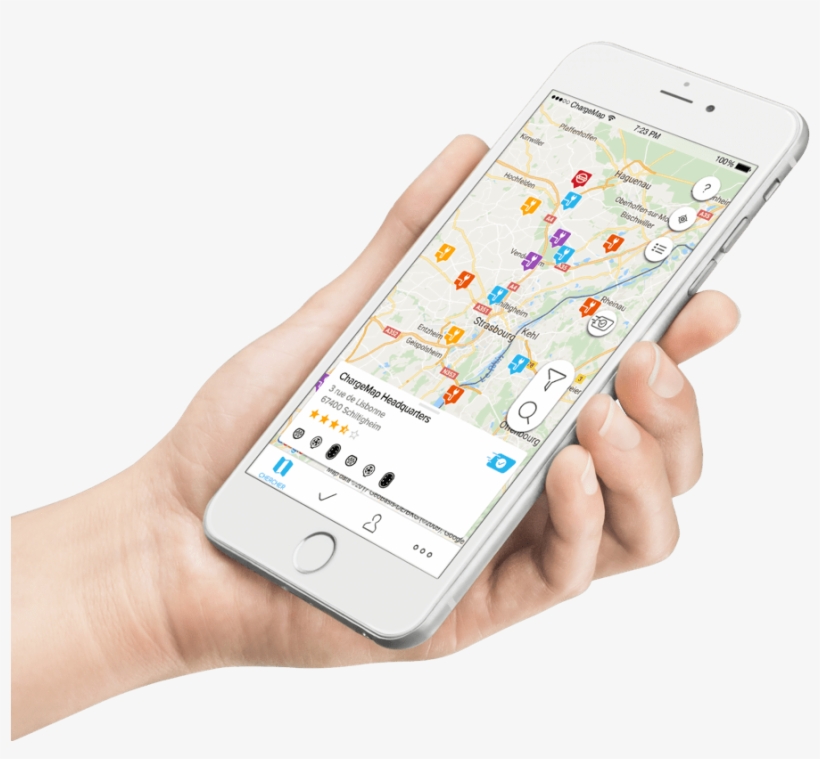 All Charging Stations In Your Hand - Charge Map, transparent png download