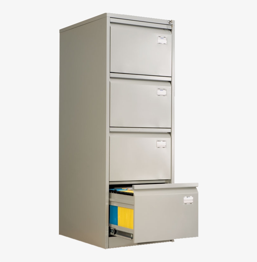 4 Drawer Filing Cabinet - Filing Cabinet, transparent png download